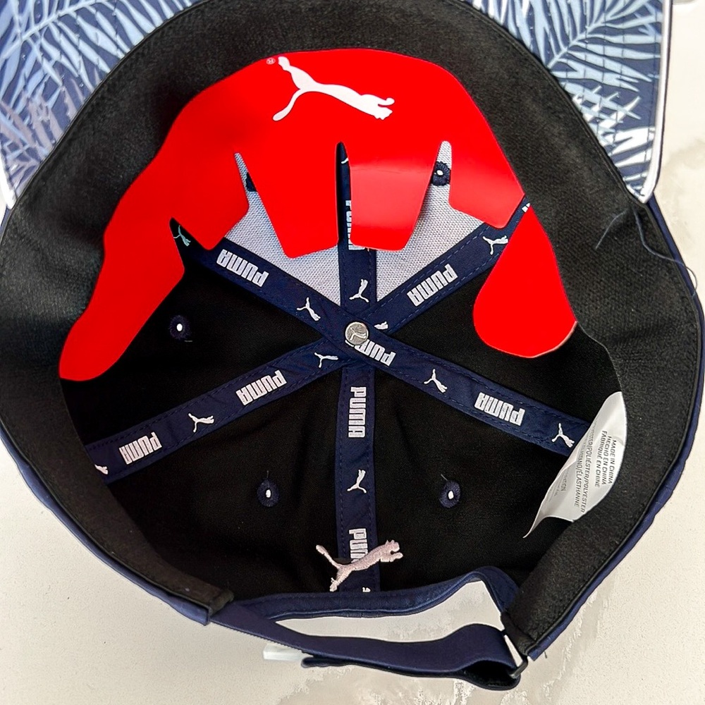 Puma x Golf Navy Blue and White Adjustable Baseball Hat - Picture 11 of 12